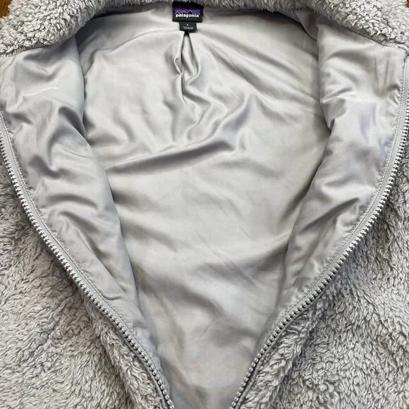 Patagonia Womens Los Gatos Fleece Zip Vest Gray Large - Picture 5 of 7